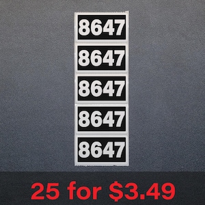 8647 - Bulk Stickers 25-250 Pack