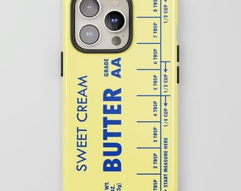 Butter Phone Case, Sweet Cream Butter Phone Cover, Protective Case for iPhone 15, 14, 13, 12, 11 & Galaxy S23, S22, S21, Funny Friend Gift