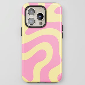 Bold Swirl Phone Case: Retro Abstract Waves for iPhone + MagSafe, Pixel & Samsung Models