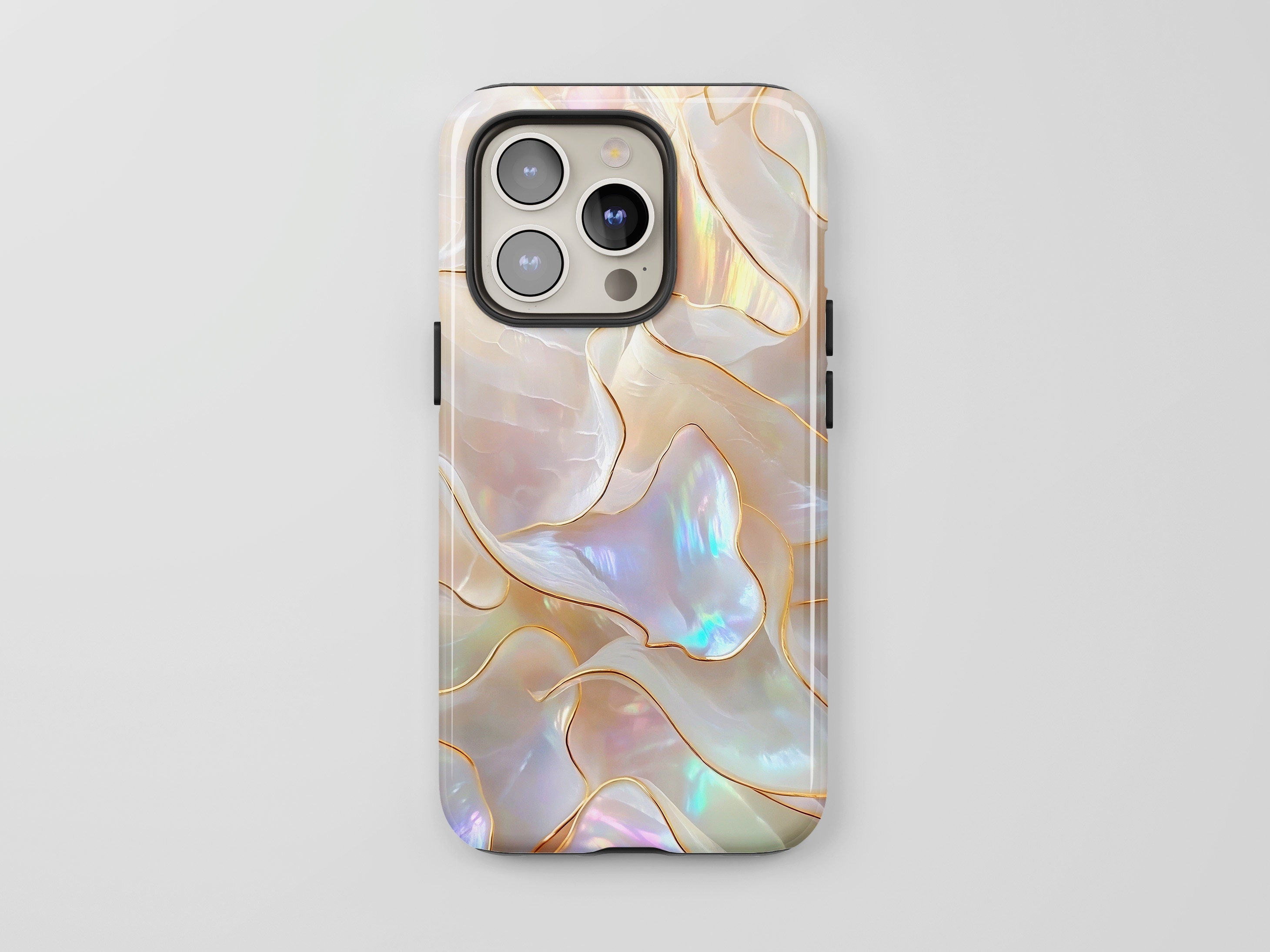 phone case with keychain Pink iPhone Necklace Case