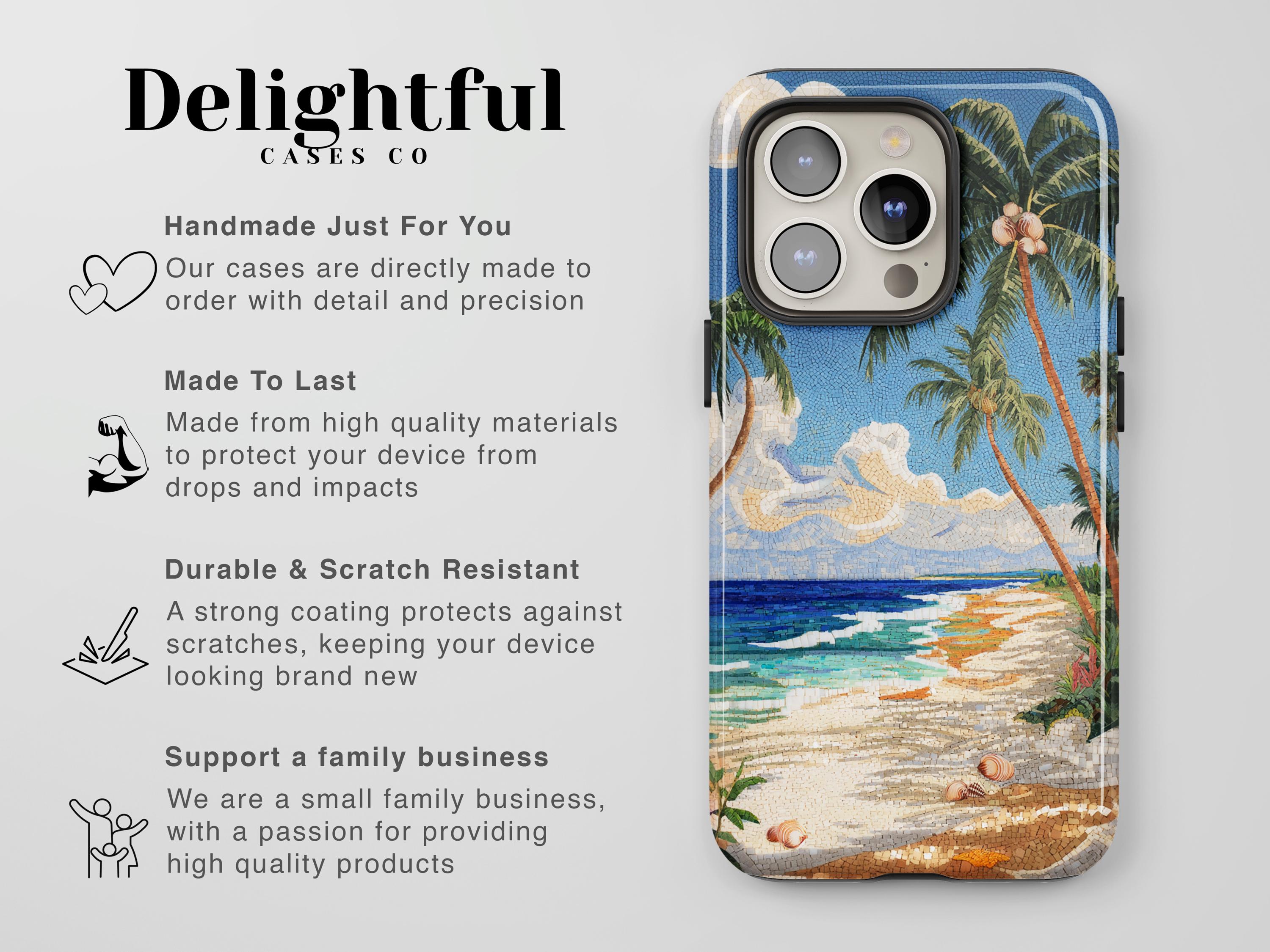 Tropical Island Beach Phone Case: Stained Glass Look for iPhone + Magsafe,  Pixel & Samsung Models - Etsy
