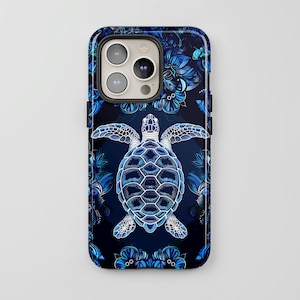 Blue Sea Turtle Phone Case: Ocean Life Cover for iPhone + MagSafe, Pixel & Samsung Models