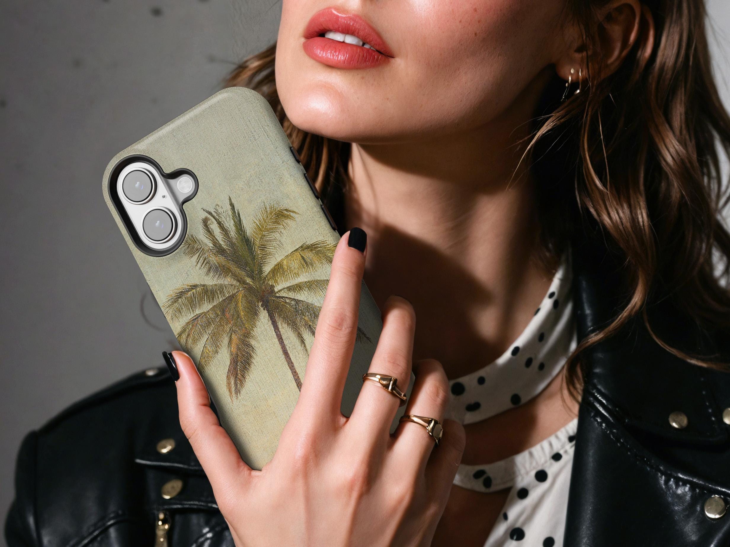 Vintage Palm Tree Phone Case: Tropical Beach Sunset for iPhone ...