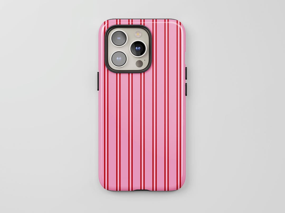 Stylish Black and Red Ripple Design Phone Case main image 1