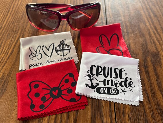 Glass Cleaning Cloth / Devices - Cruise Surprise gifts - Disney Cruise - Fish Extender - Cruise Mode - Pixie Dust gift - FREE SHIPPING