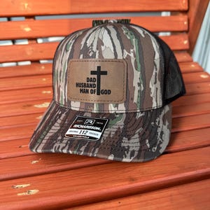 Dad Husband Man of God- Unisex SnapBack Trucker hat - Religious Hat - Christian Hat - Great gift -  Hat - Father&#39;s Day Gift- Christmas gift