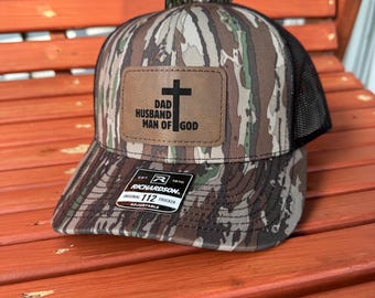 Dad Husband Man of God Trucker Hat - Christian Snapback - Religious Gift