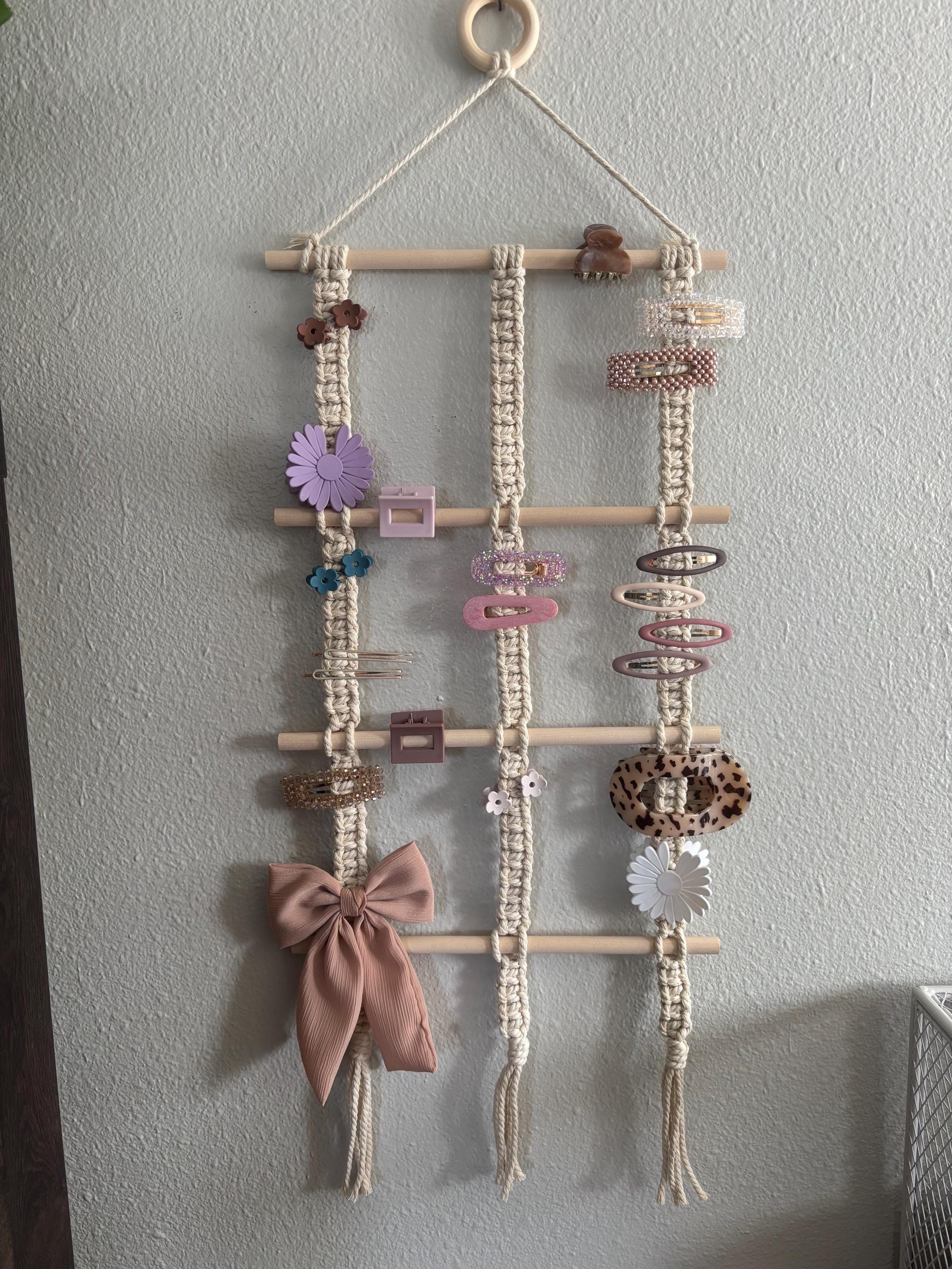 Fermagli Folk Rosa - Set di 2 Accessori per Capelli