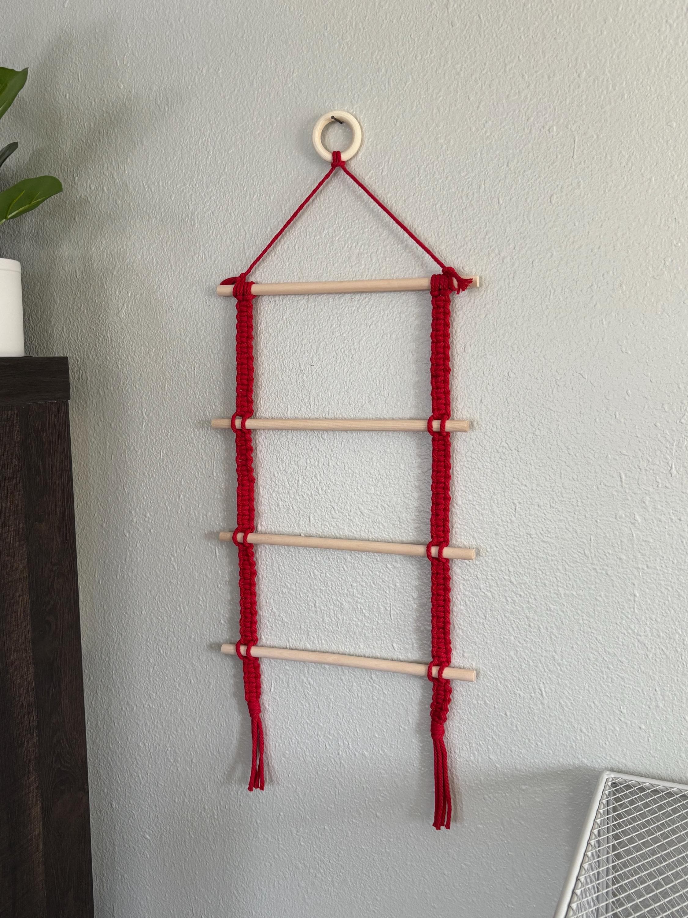 Organizer Da Parete In Macramè DELIBEST Per Fermagli E Fiocchi Per Capelli, Colore Avorio, Decorazione Boho Per Cameretta Bimba - 3