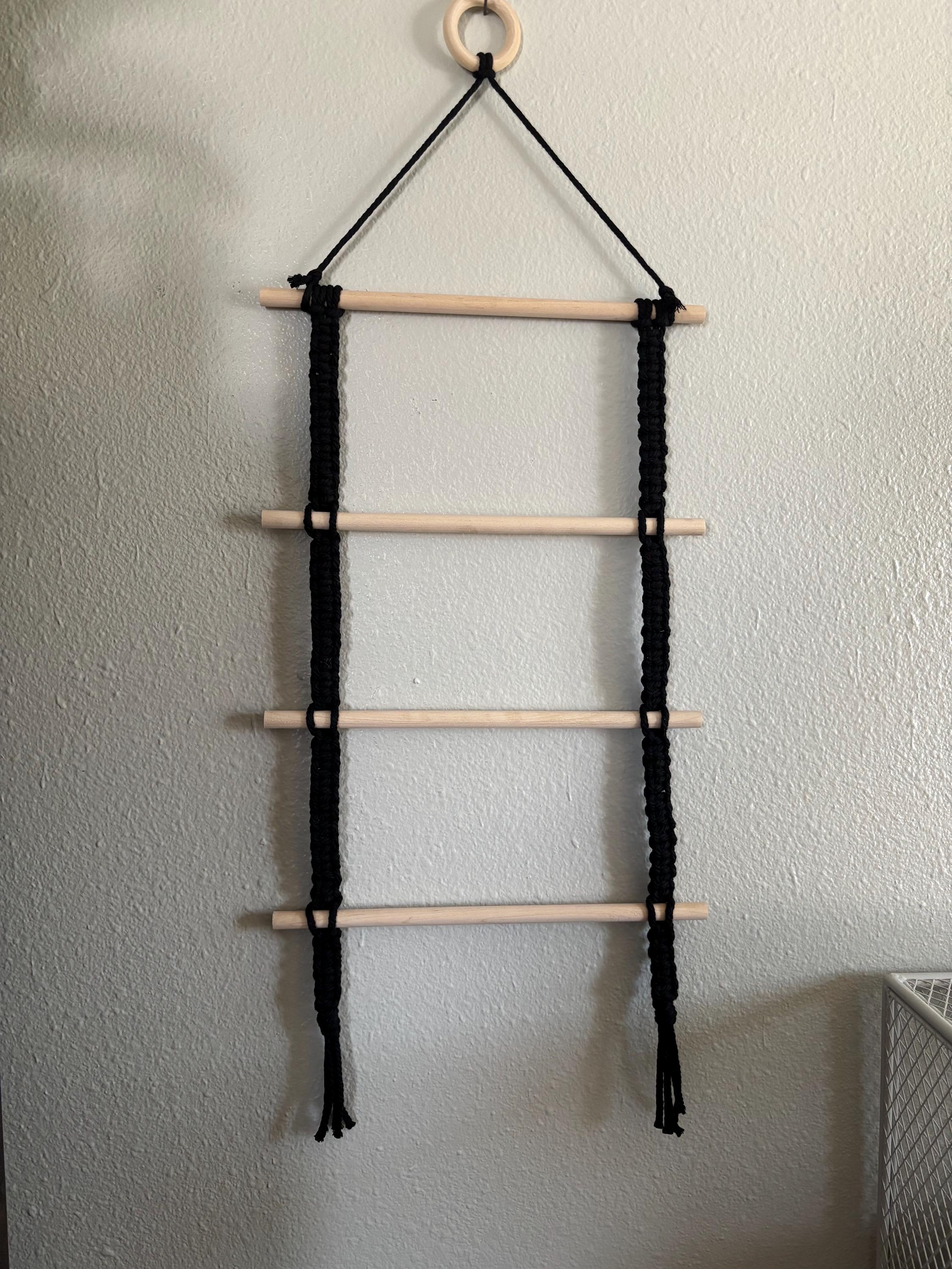DELIBEST - Fermagli per capelli da appendere, in macramè, organizer per capelli bohémien, decorazione da parete per cameretta delle bambine, color avorio (clip e altri oggetti di scena non inclusi