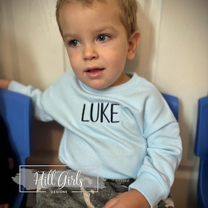 Sweatshirt bubble for baby boy | embroidered name