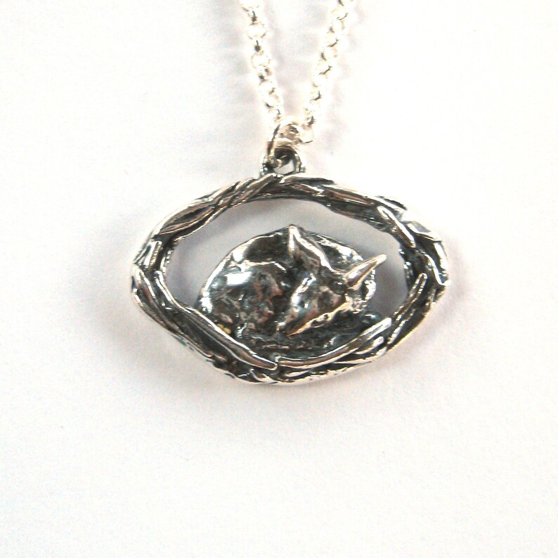 Deer Burrow Sterling Silver Necklace image 2