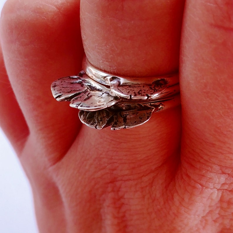 Small Stackable Shelf Fungus Sculpted Ring image 3