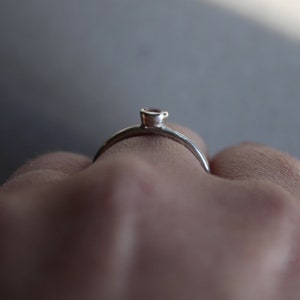Custom Stacking Gemstone Ring Sterling Silver image 3