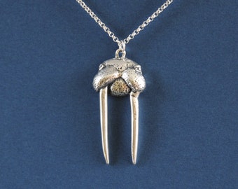 Sterling Silver Walrus Necklace