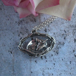 Deer Burrow Sterling Silver Necklace image 1