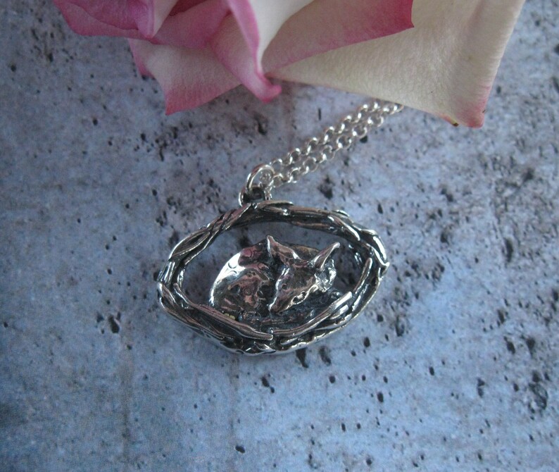 Deer Burrow Sterling Silver Necklace image 1
