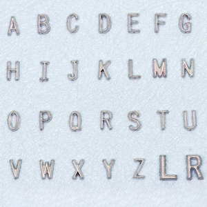 Letras L e R para marcadores de raio-X ｜ Letras de chumbo de alta qualidade ｜ Letras de chumbo de alta qualidade ｜ Números de chumbo de face plana ｜ Para quem gosta de fazer você mesmo