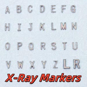 Letras de plomo R y L, letras de plomo al por mayor, letras de plomo para marcadores de rayos X hechos a mano, ahora a granel: paquetes de 10, para aficionados al bricolaje