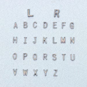 Conjunto de 10 letras de chumbo, letras de chumbo a granel, letras de chumbo para marcadores de raios-X DIY, escolha de L ou R. Perfeito para marcadores de raios-X caseiros, para DIY'Ers