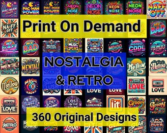 360 T-Shirt / Pod Design Bundle, PNG Shirt Designs, T-Shirt Bundle, Tee Designs, Original Designs, Mega Bundle, Pod Designs, Print On Demand