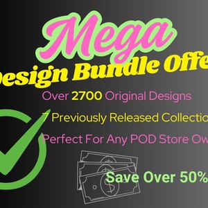 2700+ Mega T-Shirt Design Bundle, PNG Shirt Designs, T-Shirt Bundle, Tee Designs, Original Designs, Mega Bundle, POD Designs