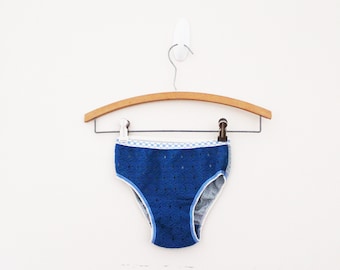 vintage 60's Super Low Sexy Hip Hugger Ladies Athletic Style Panties Deadstock XS In Blue & Gray