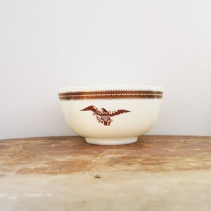 vintage 1960s Pyrex Federal Eagle Early American 479-B 3 Quart Mixing Bowl AS IS