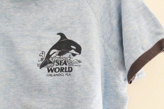 vintage 70s Gender Neutral Sea World Orca Killer … - image 4