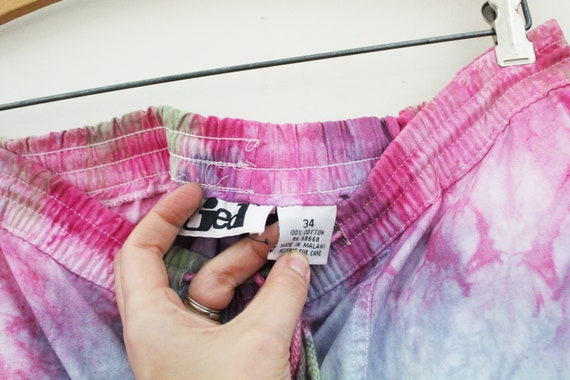 vintage 90s Jed Cotton Mens Board Shorts Tie Dyed… - image 9