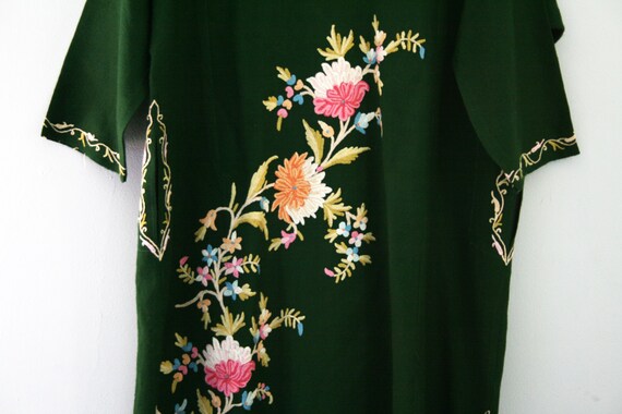 Vintage organic cream indian embroidery dress ^^^ L/XL ...