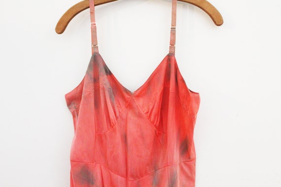 vintage 60s Upcycled Hand Dyed Aristocraft Coral … - image 5