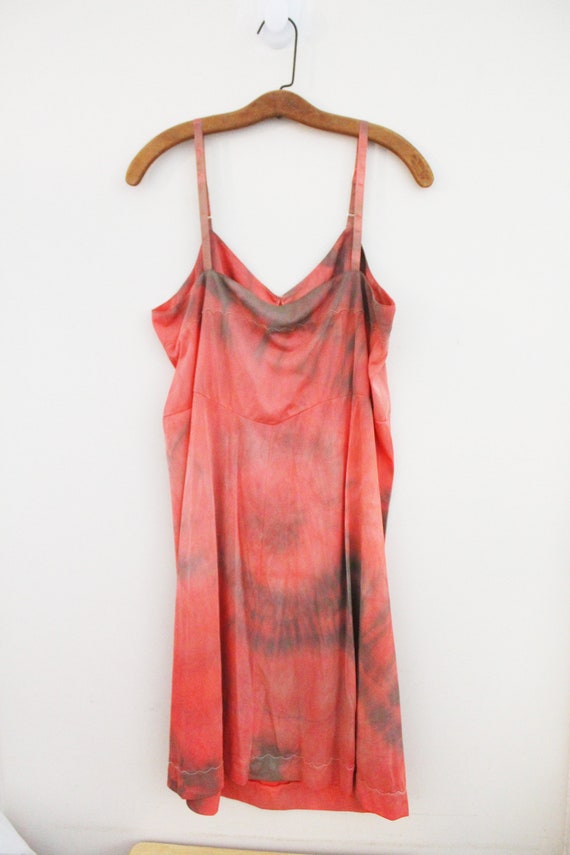 vintage 60s Upcycled Hand Dyed Aristocraft Coral … - image 6