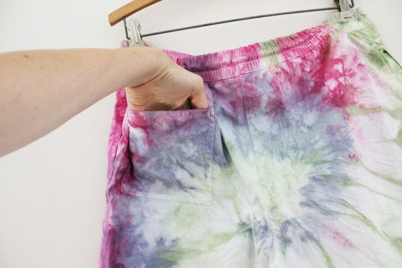 vintage 90s Jed Cotton Mens Board Shorts Tie Dyed… - image 6