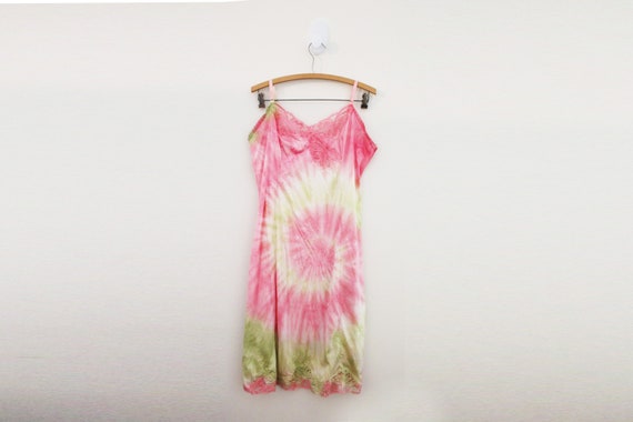 pink and green slip dress Paiva Slip Dress in Satin Pink main image 0