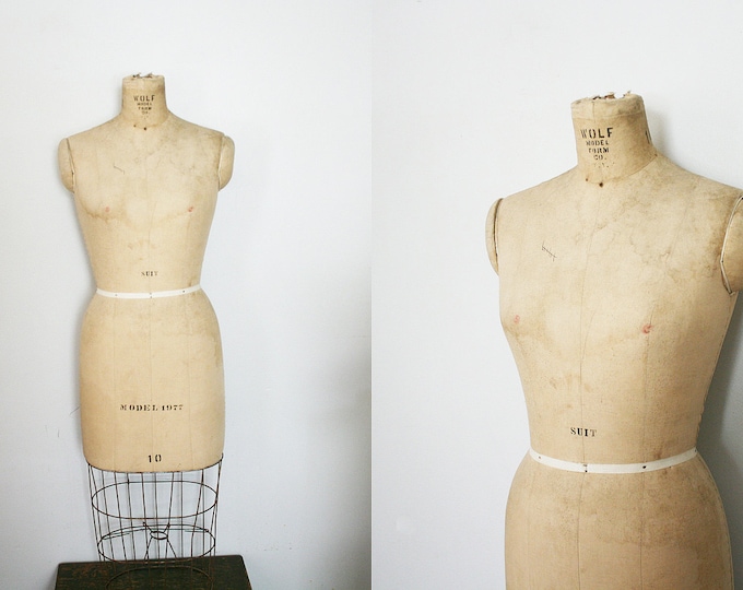 ON HOLD Vintage Wolf Dress Form Model 1977 Size 10 Etsy