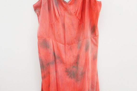 vintage 60s Upcycled Hand Dyed Aristocraft Coral … - image 4