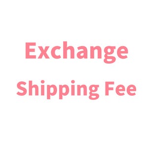 Op de afbeelding: Roze tekst op een witte achtergrond met de tekst "Verzendkosten voor ruilen".