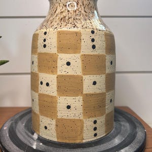 Checkered Jug Vase