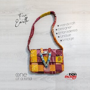 Pièce de créateur de qualité | Sac à bandoulière floral au design unique, style vintage, sac de créateur, objet d'art à porter, bon cadeau, sac Paul Ropp
