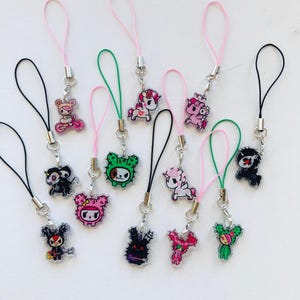 Toki doki Unicorno // encanto del teléfono // llavero // bagcharm