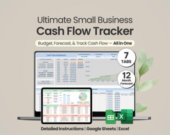 Cash Flow Tracker Google Sheets Daily Cash Flow Template Monthly Cash Flow Yearly Financial Projection Excel Spreadsheet Small Business