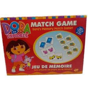 2004 Vintage Y2K Dora the Explorer Nick JR Match Game Memoryspel voor kinderen COMPLEET