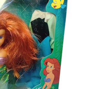 1991 Neue Offene Vintage Tyco 1st Version Disney Prinzessin Kleine Meerjungfrau Puppe LESEN Bild 6