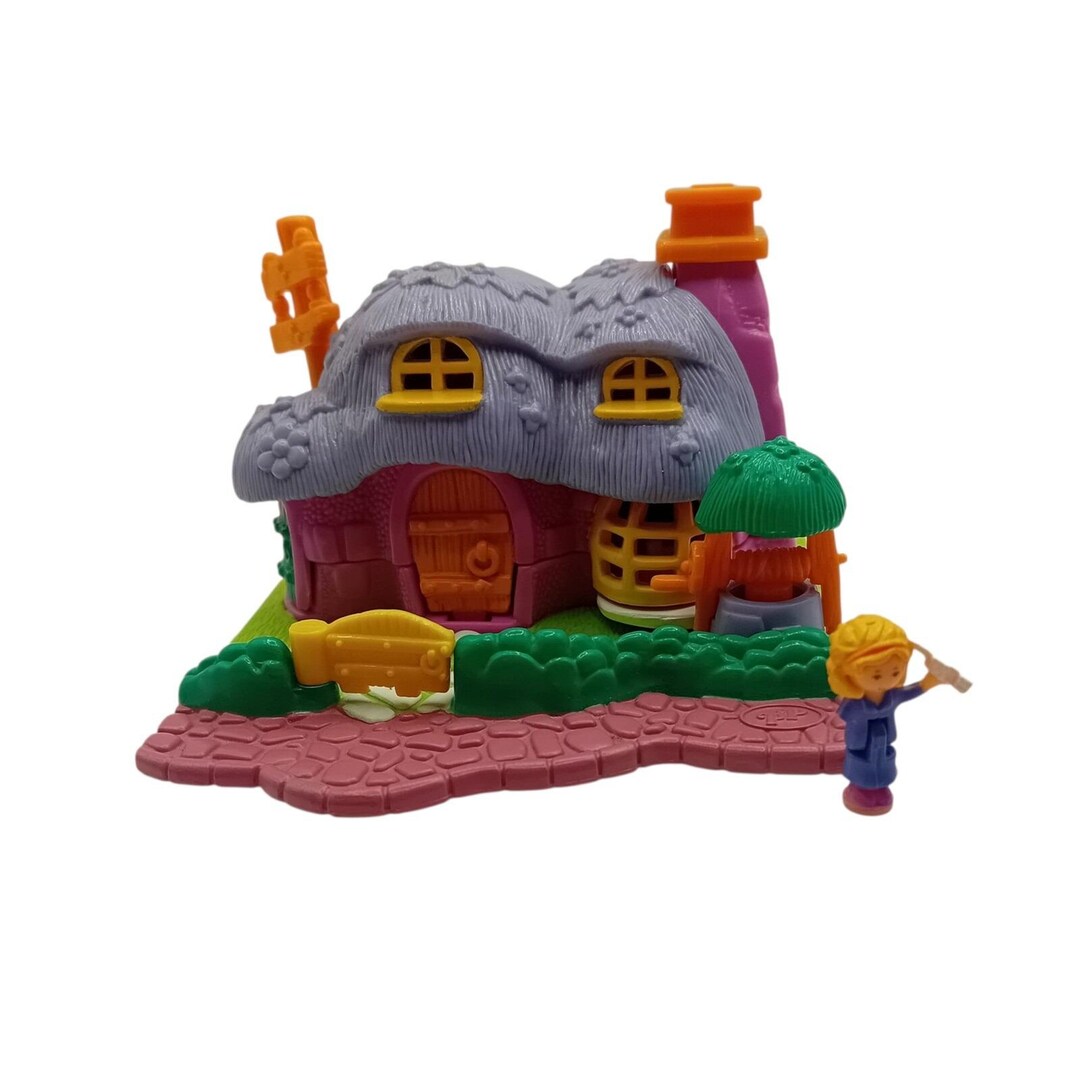 1994 Vintage Polly Pocket Rabbit House Dollhouse Miniature Playset 1 ...