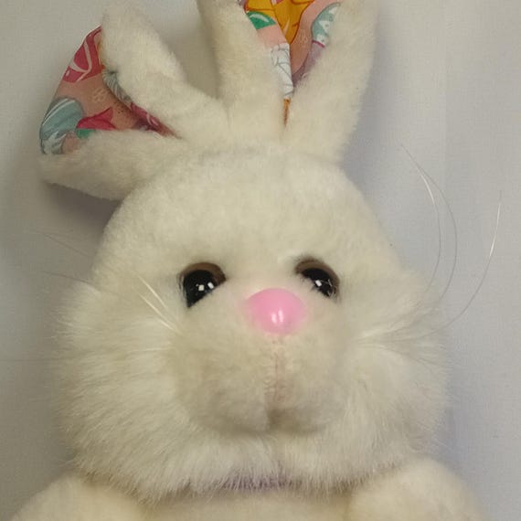 ヴィンテージ 90年代 イースターバニー ぬいぐるみ 花柄 卵型 耳と足