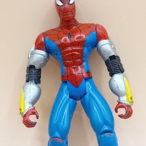1997 Vintage Toy Biz Spider-Man Deluxe Netz-Spritzer Actionfigur Spielzeug Superheld Bild 3