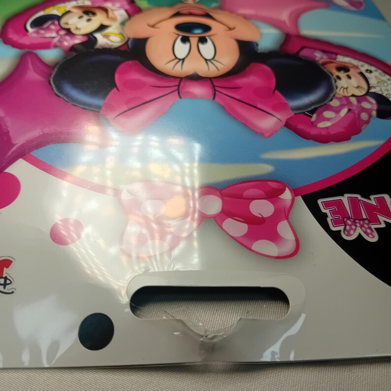 NIEUW Deadstock Disney Minnie Mouse ballonboeketset 5-delig folie feestdecor LEZEN afbeelding 15