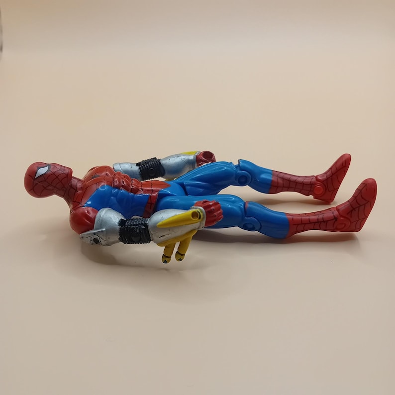 1997 Vintage Toy Biz Spider-Man Deluxe Netz-Spritzer Actionfigur Spielzeug Superheld Bild 8