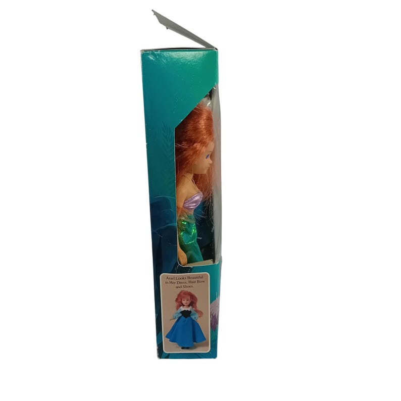 1991 Neue Offene Vintage Tyco 1st Version Disney Prinzessin Kleine Meerjungfrau Puppe LESEN Bild 8